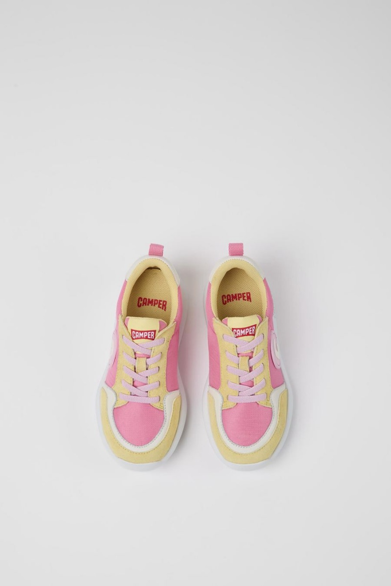 Zapatillas Camper Driftie Textil Nubuck Niña Amarillo | ZDAHQ-7930