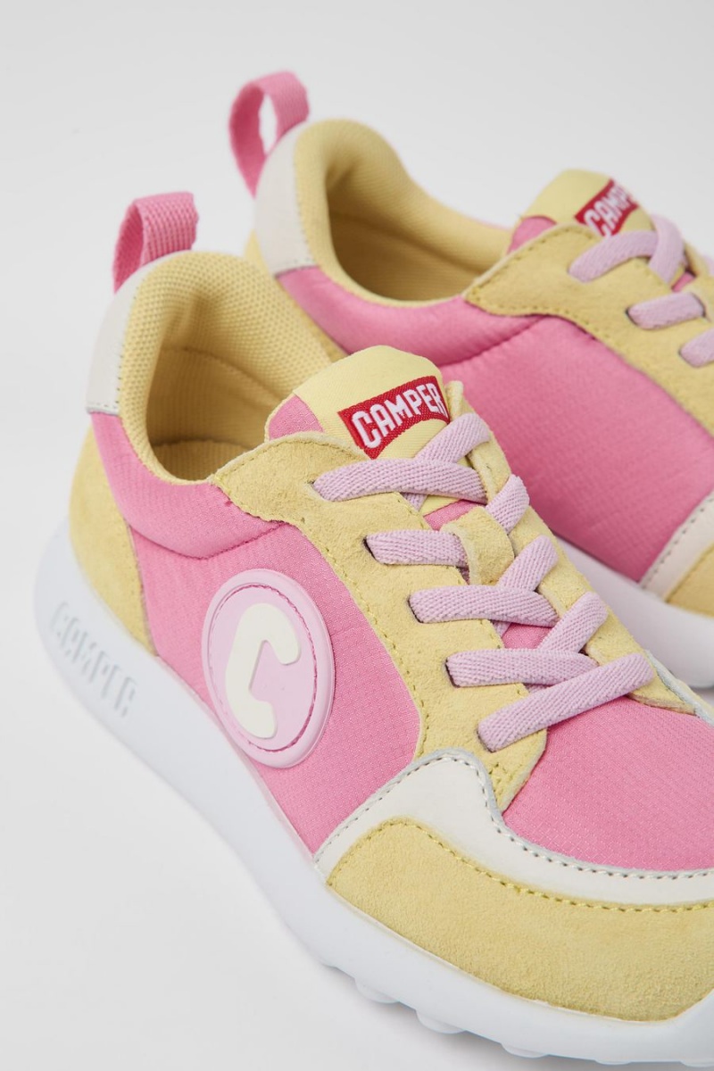 Zapatillas Camper Driftie Textil Nubuck Niña Amarillo | ZDAHQ-7930