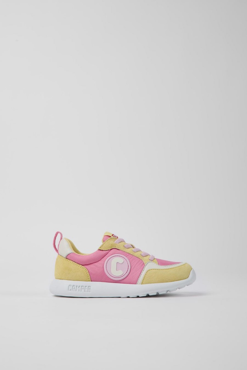 Zapatillas Camper Driftie Textil Nubuck Niña Amarillo | ZDAHQ-7930