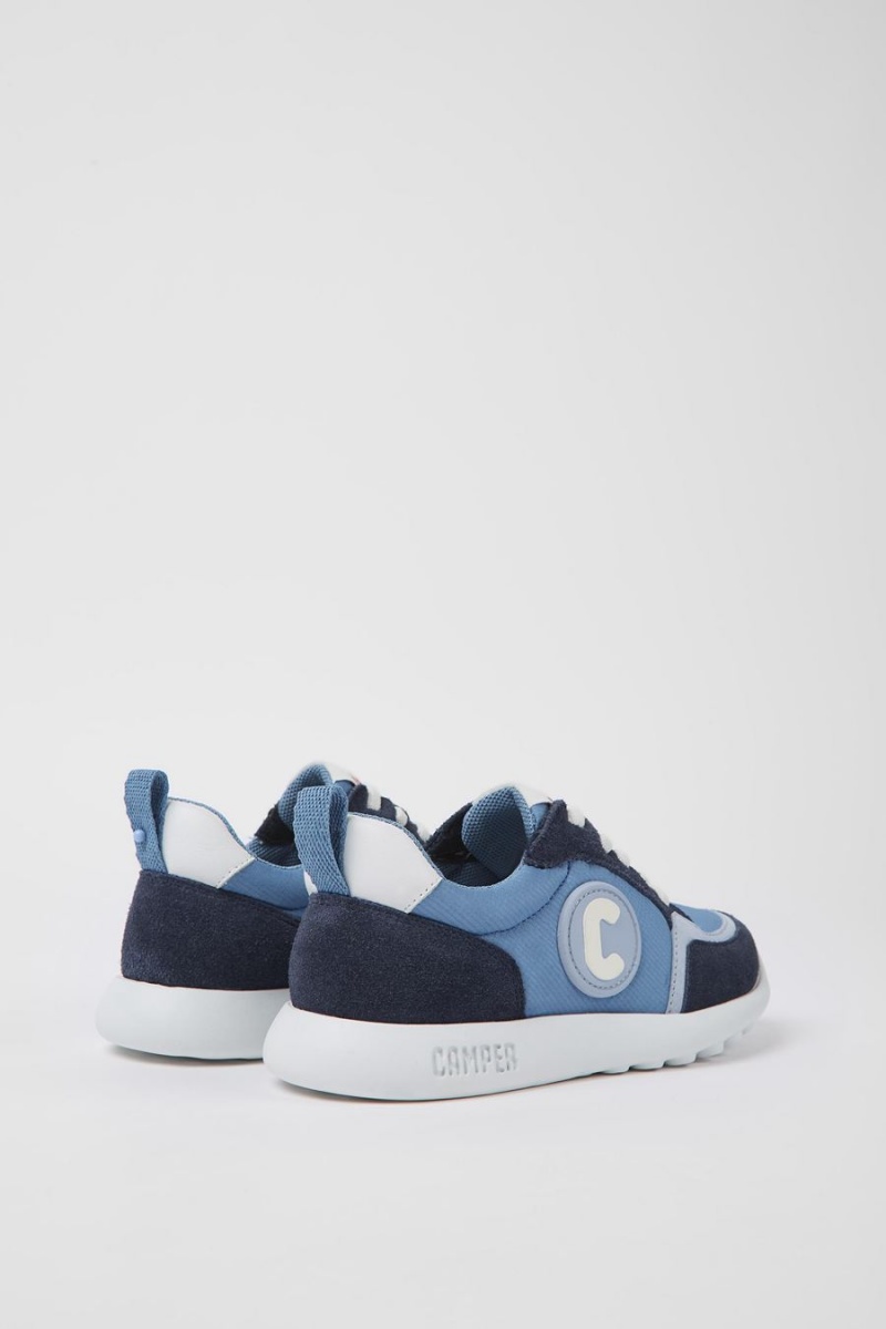 Zapatillas Camper Driftie Textil Nubuck Niño Azules | YATEP-4681