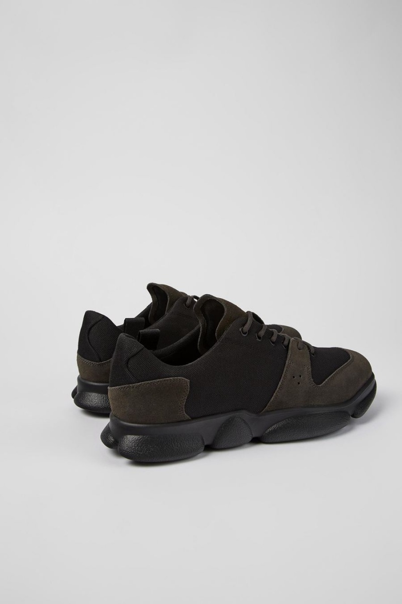 Zapatillas Camper Karst Cuero Recycled Pet Hombre Negras | LFQED-2365