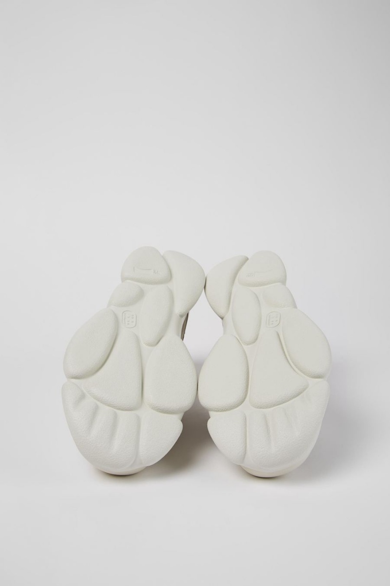 Zapatillas Camper Karst Cuero Recycled Pet Hombre Blancas | INDKC-7263