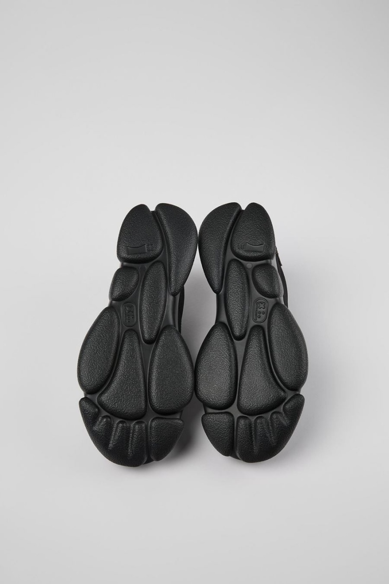 Zapatillas Camper Karst Cuero Recycled Pet Mujer Negras | RMDXI-2940