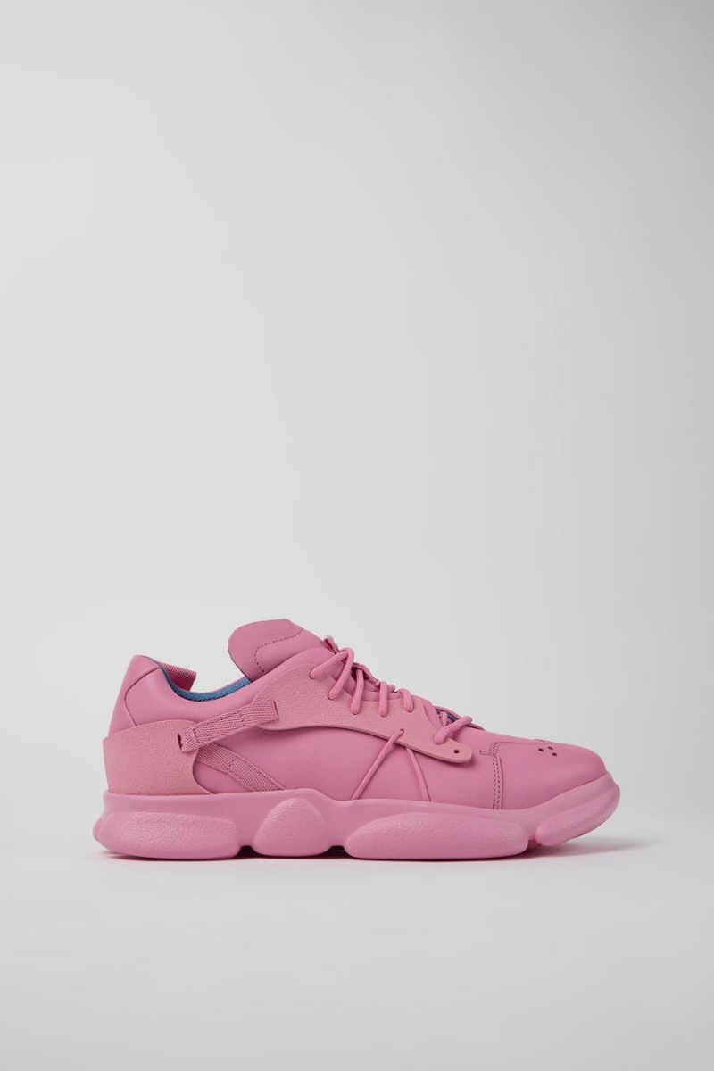 Zapatillas Camper Karst Cuero Textil Hombre Rosas | PXDBR-2387