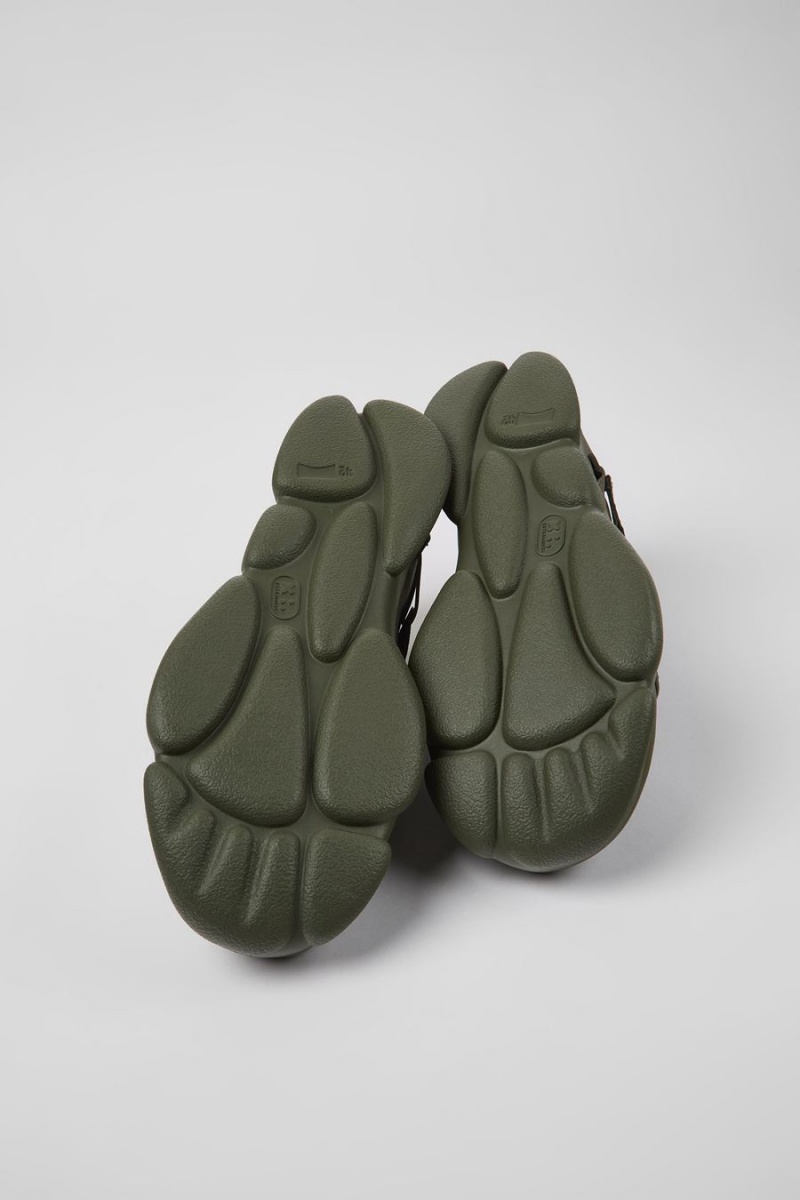 Zapatillas Camper Karst Cuero Textil Hombre Verde | FGQYN-6405