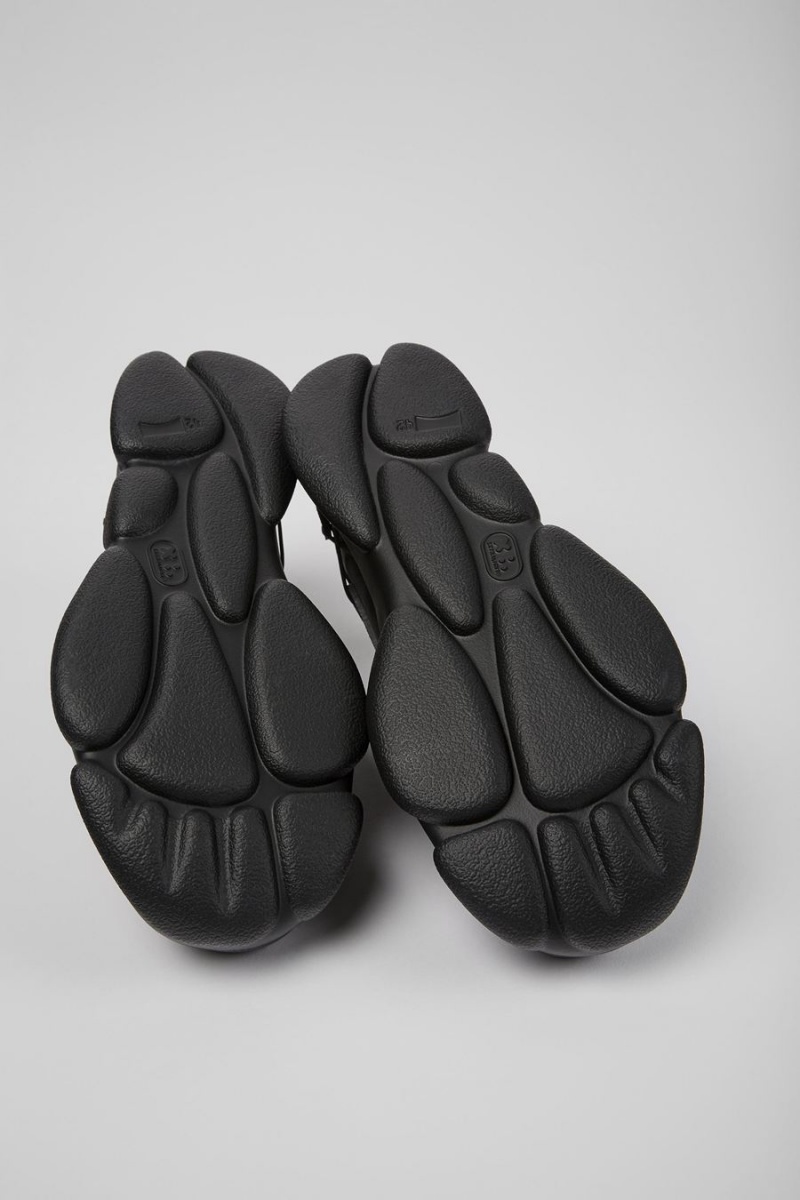 Zapatillas Camper Karst Cuero Textil Hombre Negras | QUJCK-9408