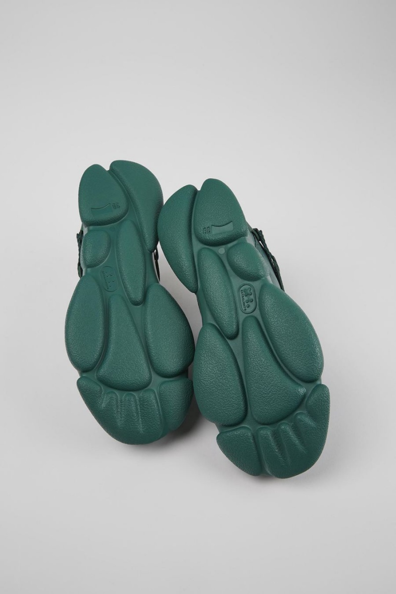 Zapatillas Camper Karst Cuero Textil Mujer Verde | CALVT-3251
