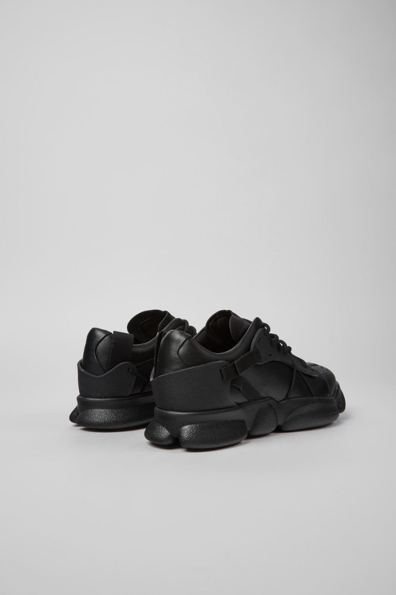 Zapatillas Camper Karst Cuero Textil Mujer Negras | WSOER-1239