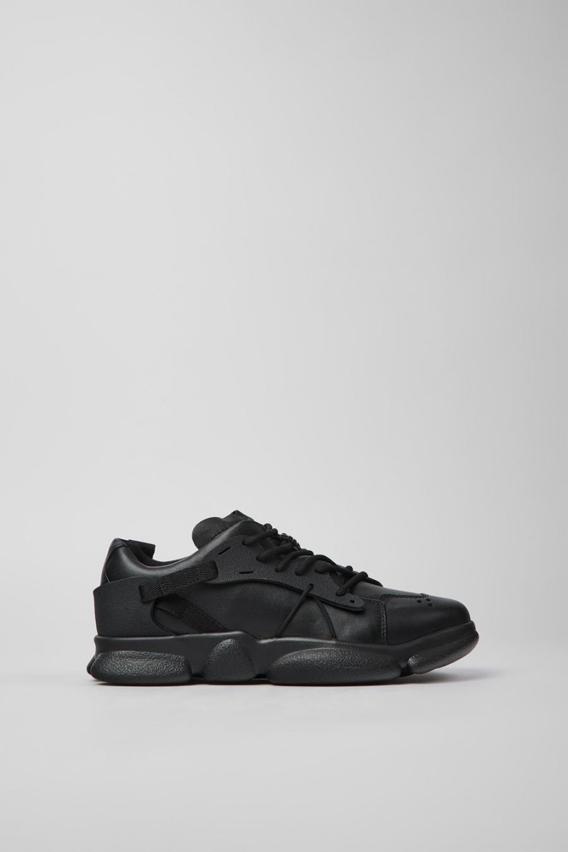 Zapatillas Camper Karst Cuero Textil Mujer Negras | WSOER-1239