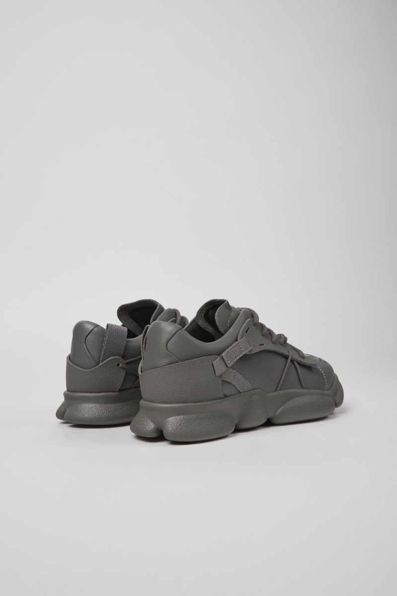 Zapatillas Camper Karst Cuero Textil Mujer Gris | ENQUD-1094