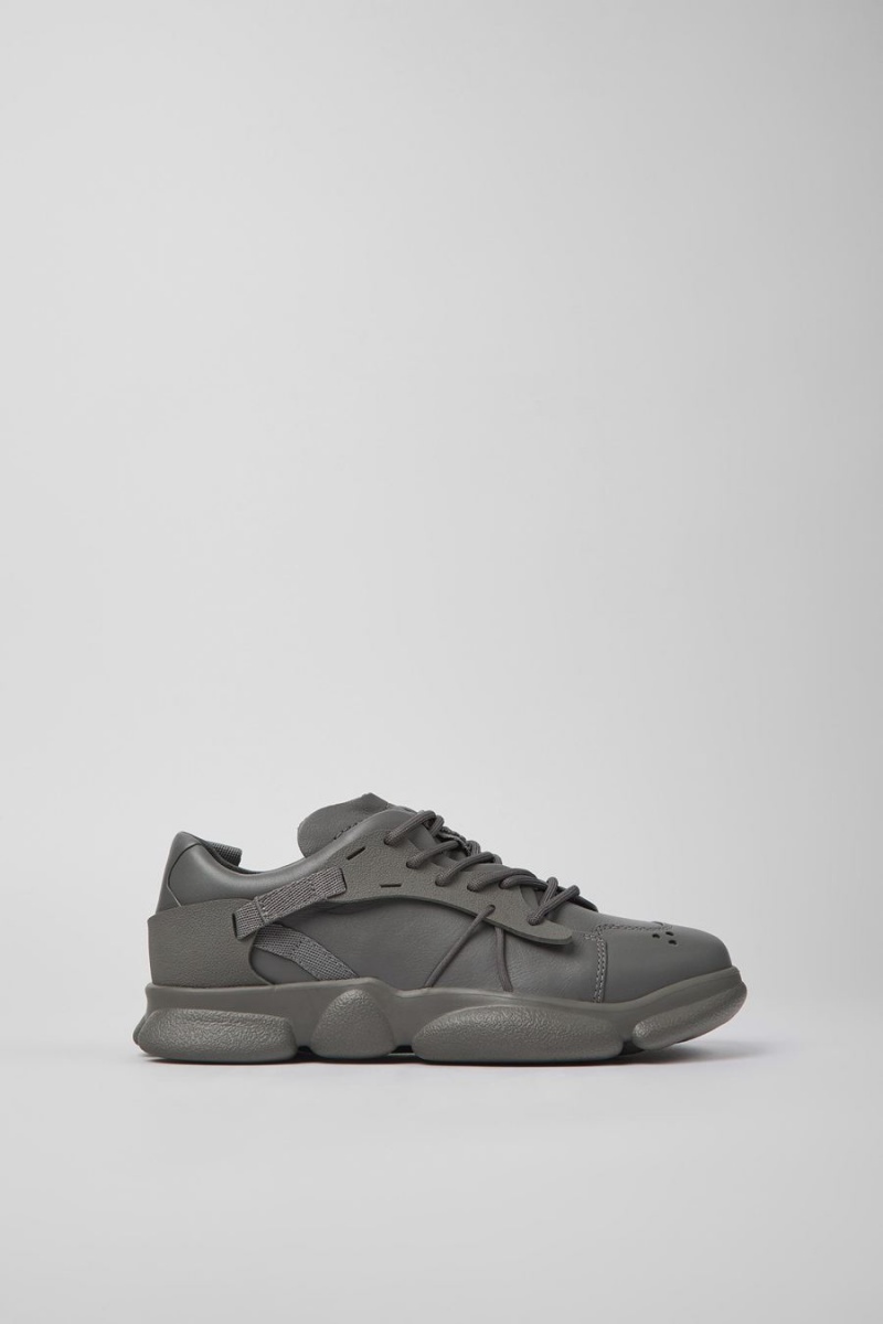 Zapatillas Camper Karst Cuero Textil Mujer Gris | ENQUD-1094
