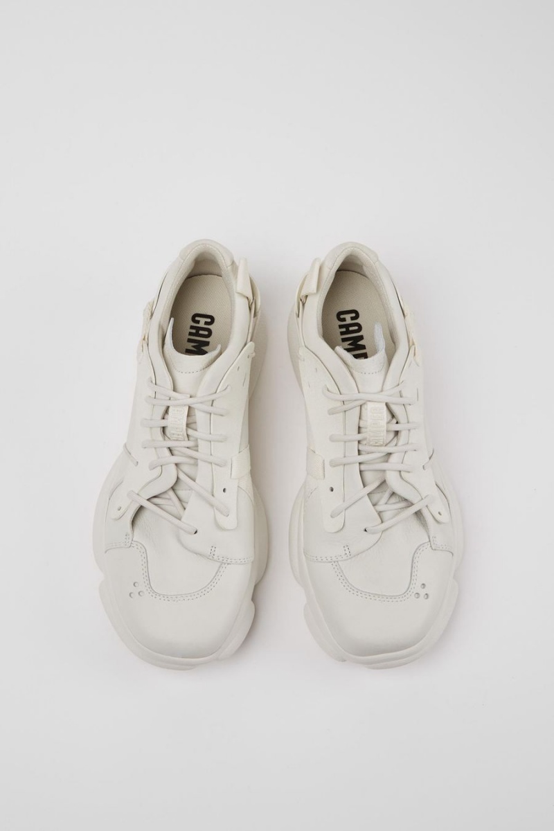 Zapatillas Camper Karst Non-dyed Cuero Hombre Blancas | KVGJF-5469