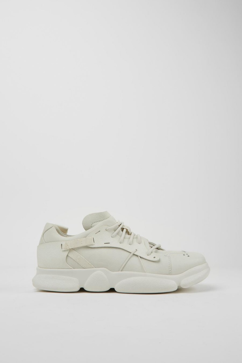Zapatillas Camper Karst Non-dyed Cuero Hombre Blancas | KVGJF-5469