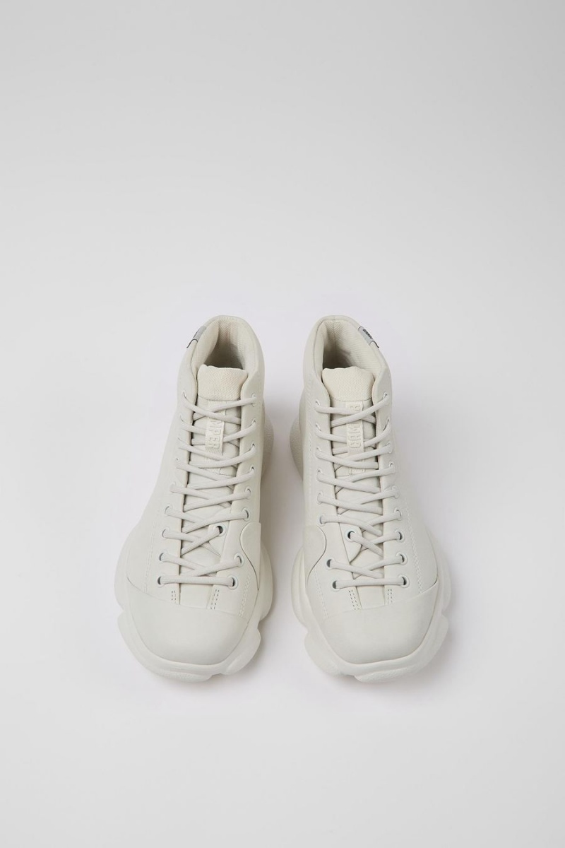Zapatillas Camper Karst Nondyed Cuero Mujer Blancas | HZBIL-0724