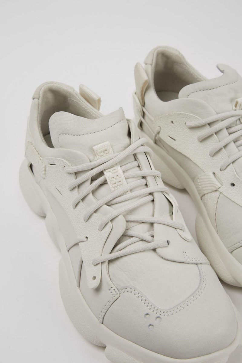 Zapatillas Camper Karst Nondyed Cuero Mujer Blancas | ITYXF-0769