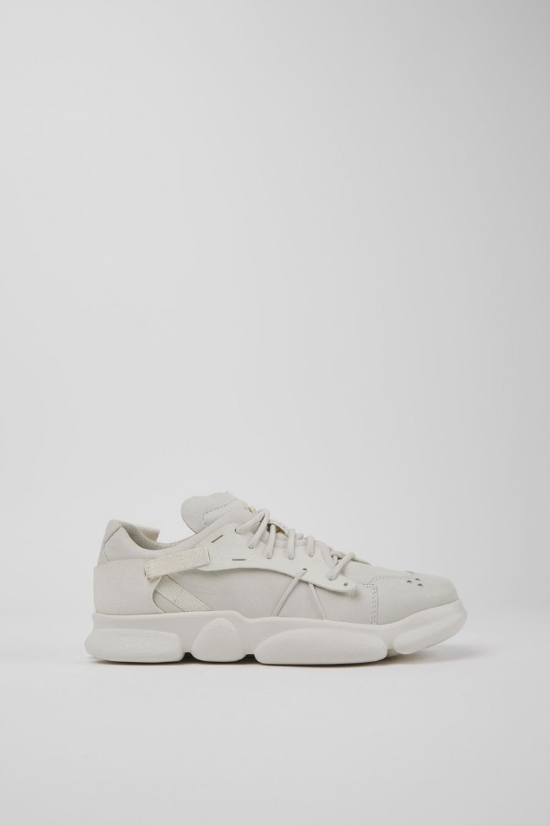 Zapatillas Camper Karst Nondyed Cuero Mujer Blancas | ITYXF-0769