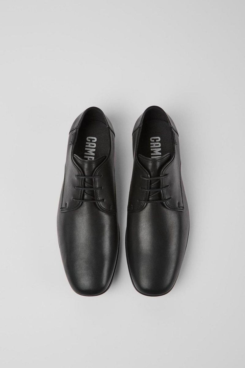 Zapatillas Camper Mauro Formal Hombre Negras | QMHFX-8495