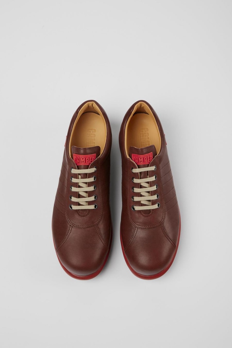 Zapatillas Camper Pelotas Cuero Hombre Marrones | GEIXB-0812