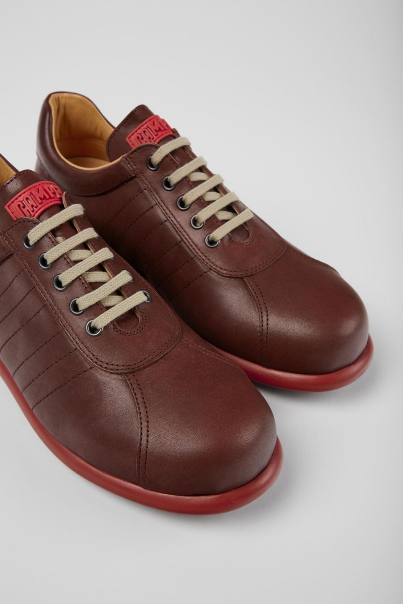 Zapatillas Camper Pelotas Cuero Hombre Marrones | GEIXB-0812