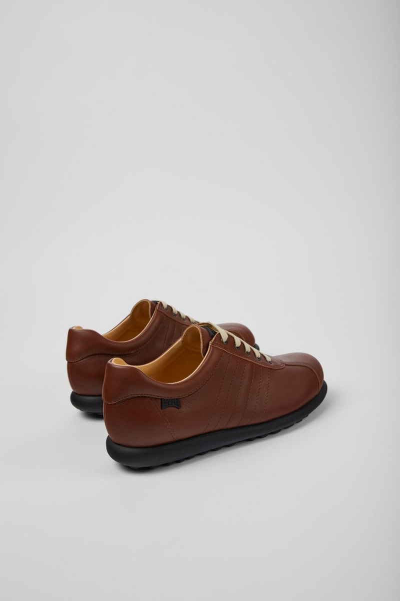 Zapatillas Camper Pelotas Cuero Mujer Marrones | BAITC-4021