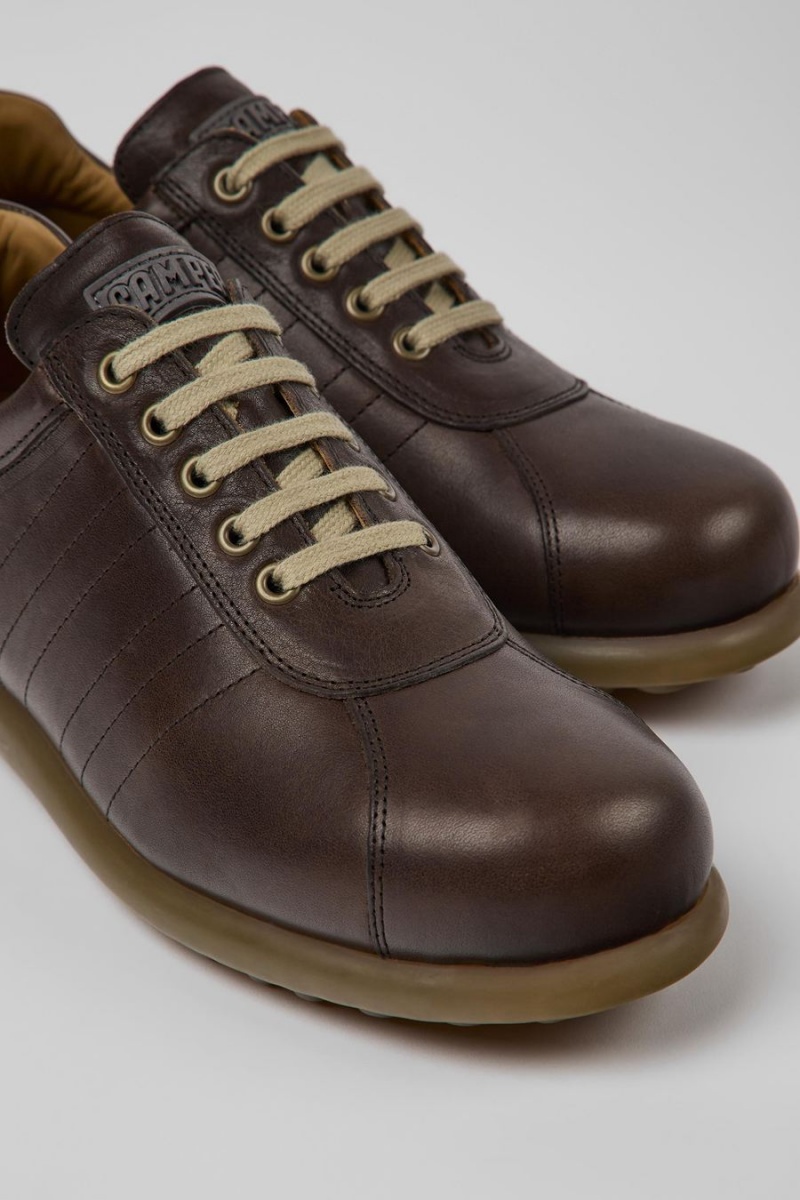 Zapatillas Camper Pelotas Iconic Hombre Marrones | IVSJD-2395