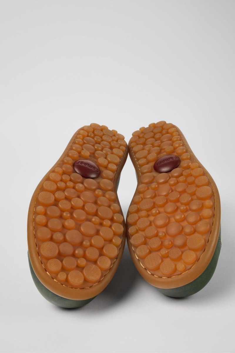 Zapatillas Camper Pelotas Vegetable Tanned Cuero Hombre Verde | SZYVQ-1752