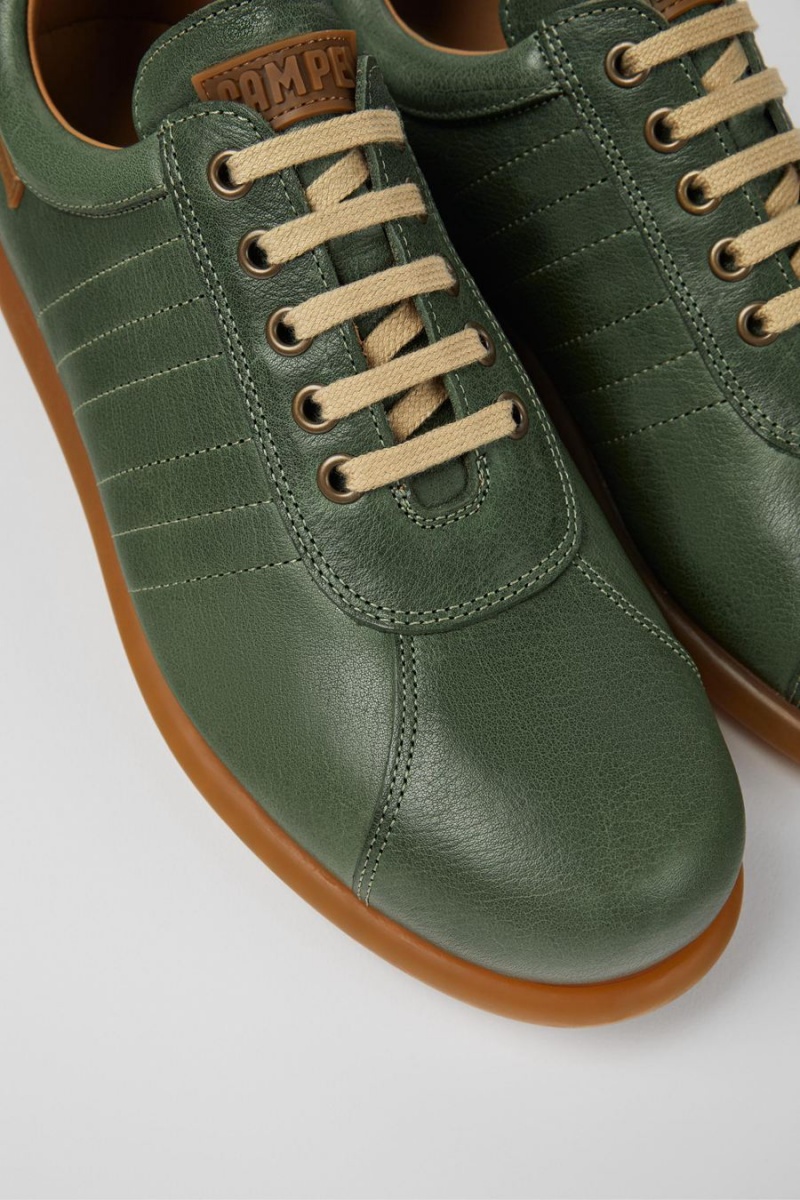 Zapatillas Camper Pelotas Vegetable Tanned Cuero Hombre Verde | SZYVQ-1752
