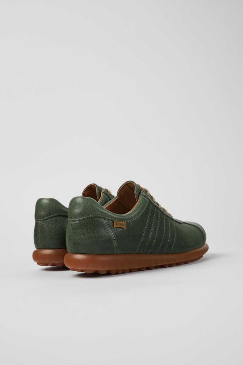 Zapatillas Camper Pelotas Vegetable Tanned Cuero Mujer Verde | ZYFPC-1047