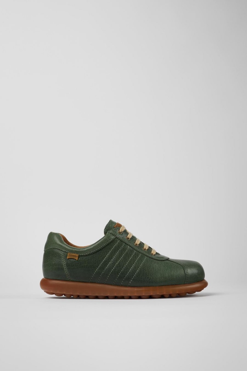Zapatillas Camper Pelotas Vegetable Tanned Cuero Mujer Verde | ZYFPC-1047