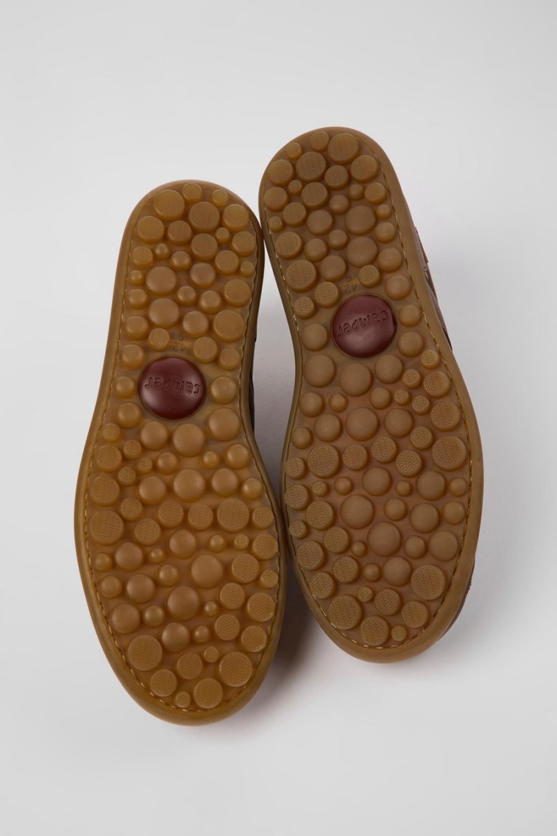 Zapatillas Camper Pelotas Vegetable Tanned Cuero Hombre Marrones | YDOMV-4837
