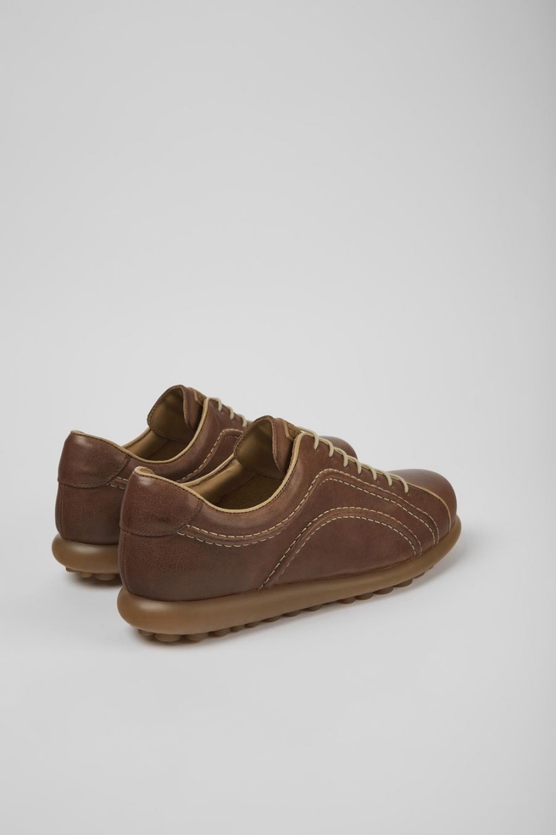 Zapatillas Camper Pelotas Vegetable Tanned Cuero Hombre Marrones | CNAYT-7860
