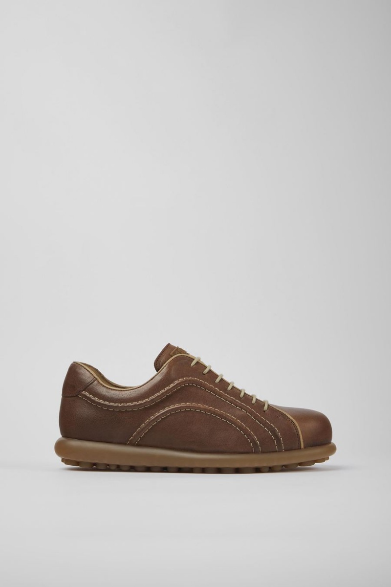 Zapatillas Camper Pelotas Vegetable Tanned Cuero Hombre Marrones | CNAYT-7860