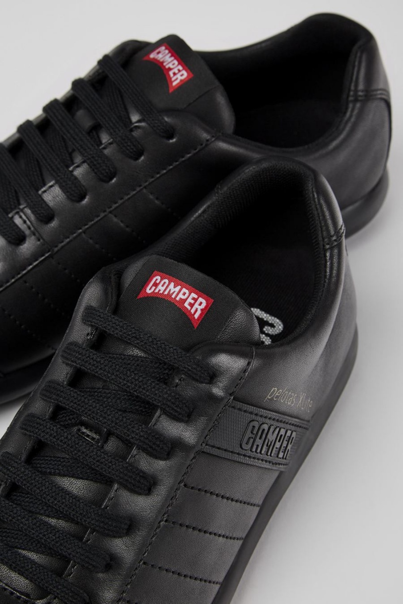 Zapatillas Camper Pelotas Xlite Cuero Hombre Negras | XTRWB-6217