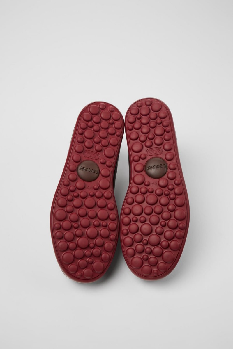 Zapatillas Camper Pelotas Xlite Cuero Hombre Burdeos | ZWGXF-5803