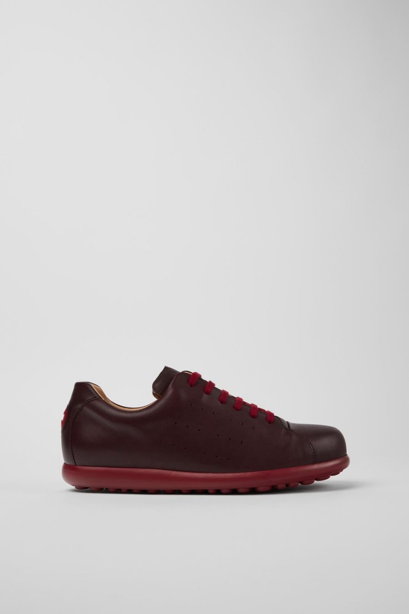 Zapatillas Camper Pelotas Xlite Cuero Hombre Burdeos | ZWGXF-5803
