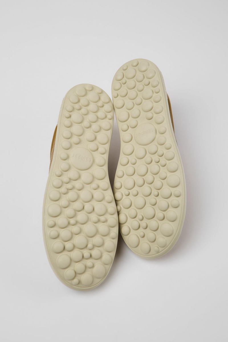 Zapatillas Camper Pelotas Xlite Cuero Hombre Amarillo | ODIUA-5749