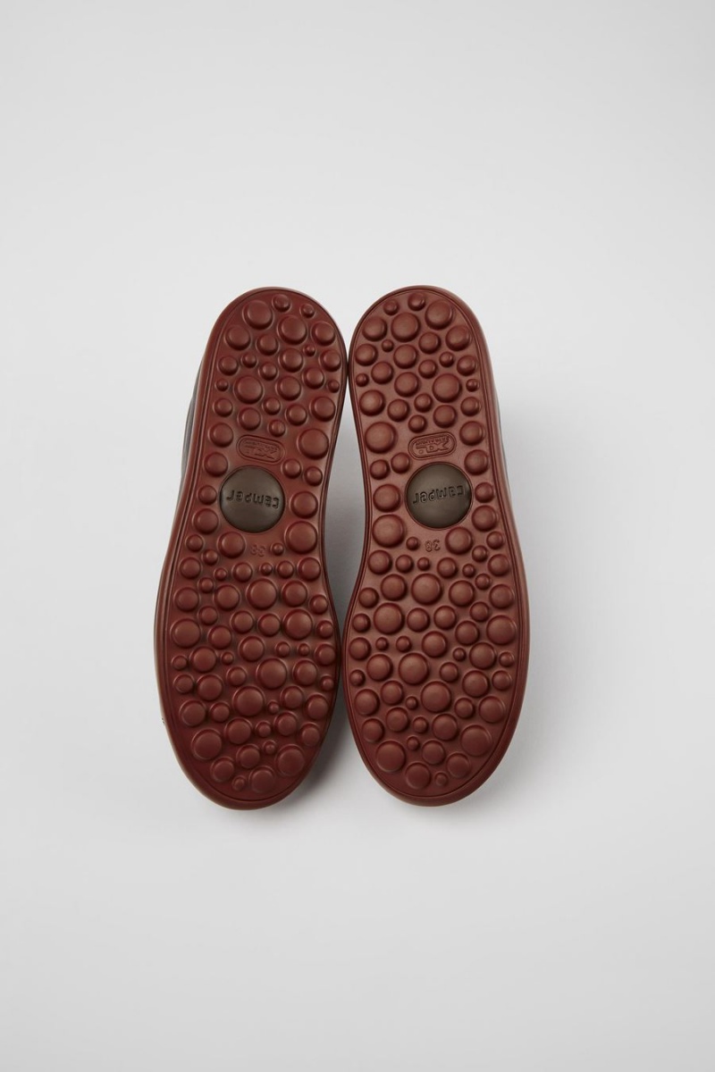 Zapatillas Camper Pelotas Xlite Cuero Mujer Burdeos | RYUBW-6098