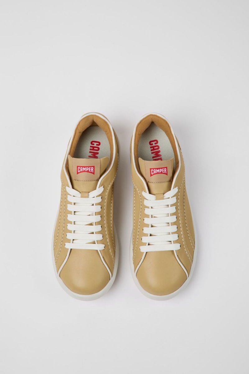 Zapatillas Camper Pelotas Xlite Cuero Mujer Beige | BWQAV-9548