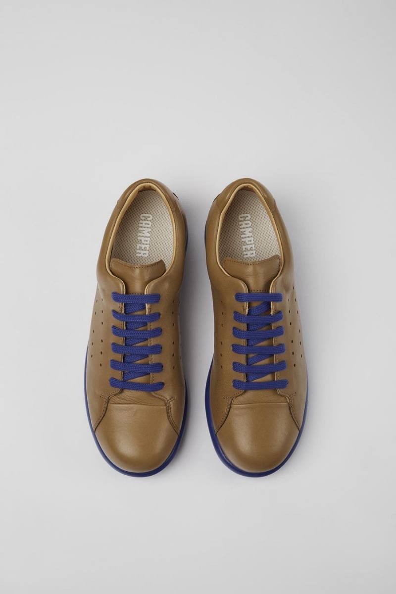 Zapatillas Camper Pelotas Xlite Cuero Mujer Marrones | NZTVH-7405