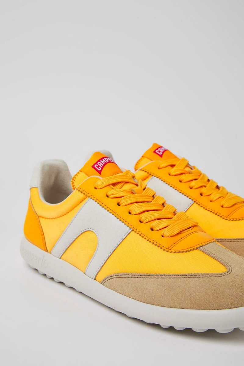 Zapatillas Camper Pelotas Xlite Cuero Textil Mujer Naranjas | BOTRU-8273
