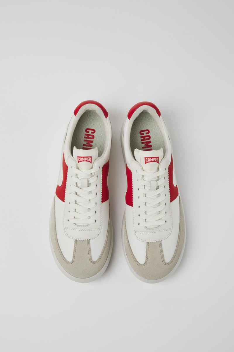 Zapatillas Camper Pelotas Xlite Textil Cuero Hombre Blancas | XJWOD-2689