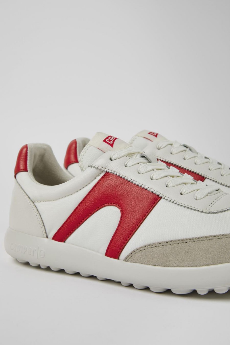 Zapatillas Camper Pelotas Xlite Textil Cuero Hombre Blancas | XJWOD-2689