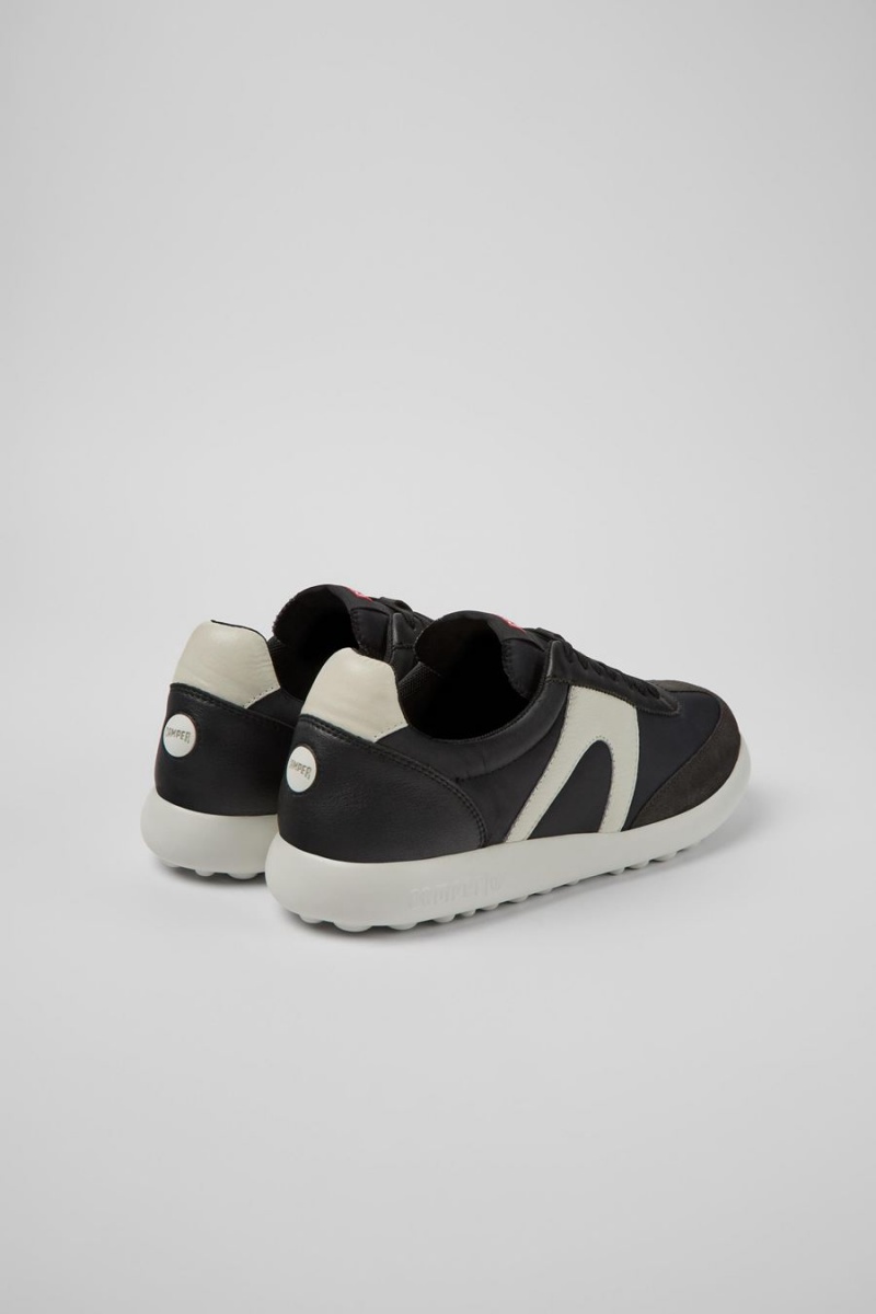 Zapatillas Camper Pelotas Xlite Textil Cuero Hombre Negras | DSQUB-5763