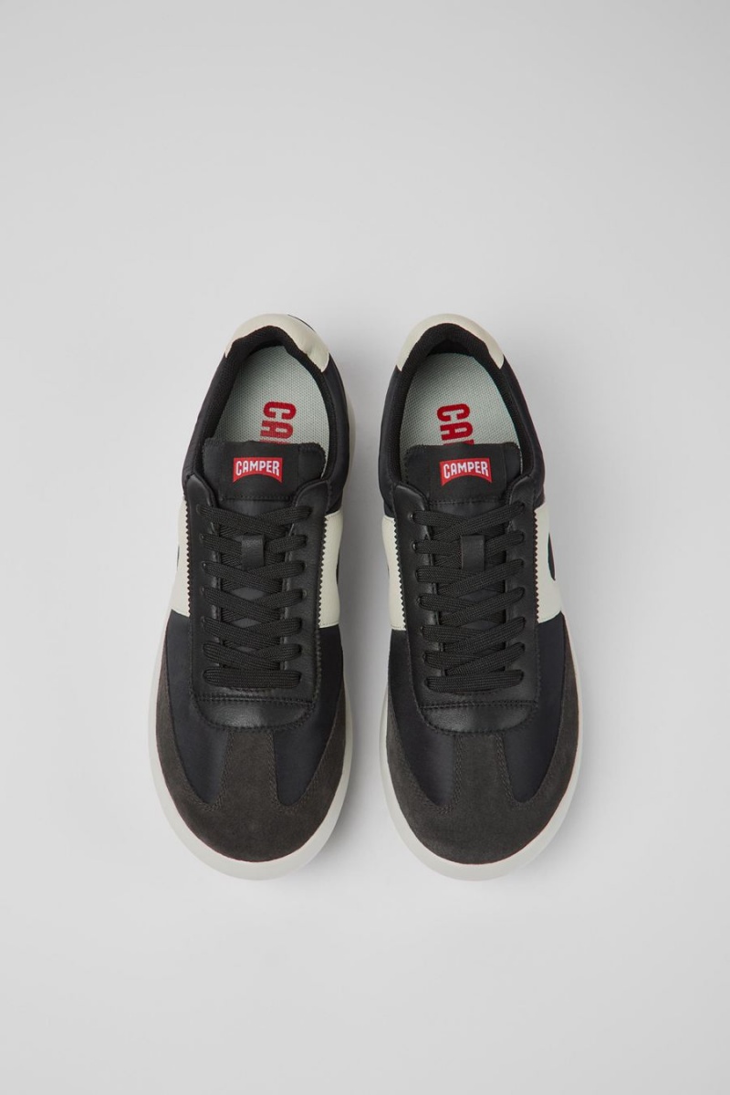 Zapatillas Camper Pelotas Xlite Textil Cuero Hombre Negras | DSQUB-5763