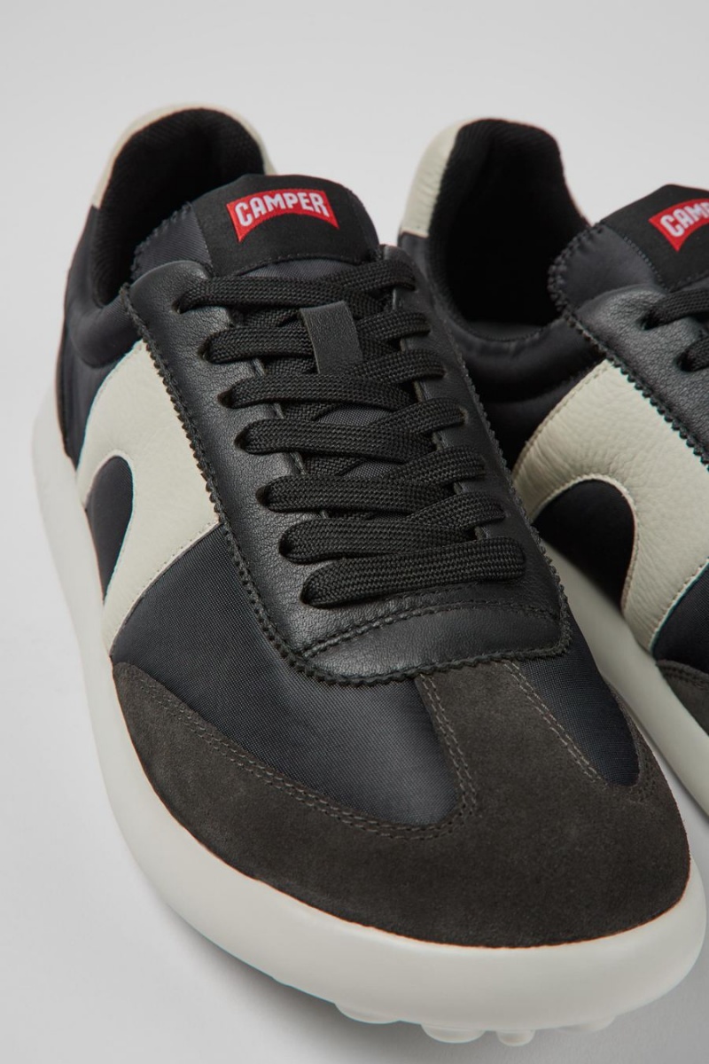 Zapatillas Camper Pelotas Xlite Textil Cuero Hombre Negras | DSQUB-5763
