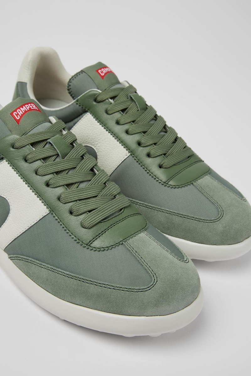 Zapatillas Camper Pelotas Xlite Textil Cuero Hombre Verde | SHOXA-8749