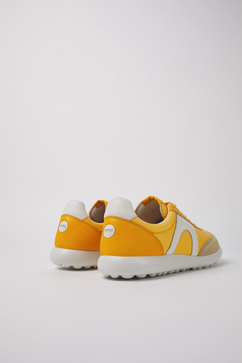 Zapatillas Camper Pelotas Xlite Textil Cuero Hombre Amarillo | NSKHC-7280