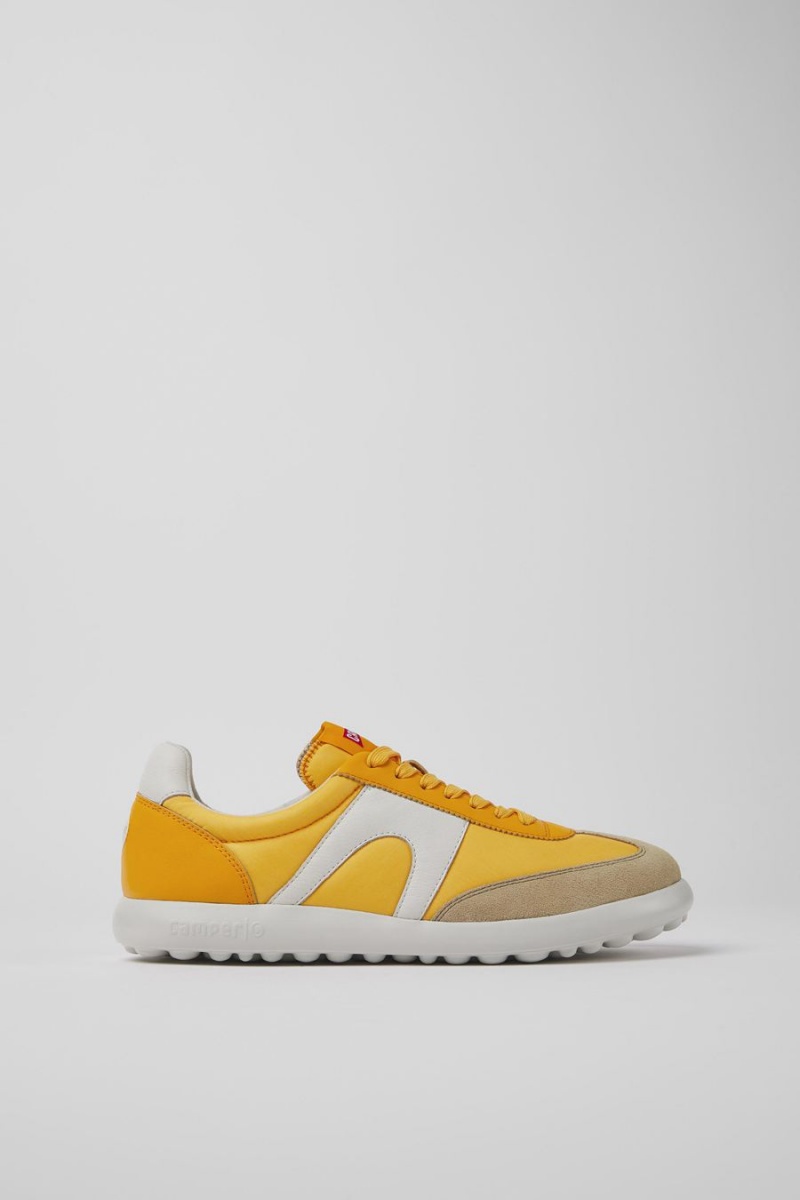 Zapatillas Camper Pelotas Xlite Textil Cuero Hombre Amarillo | NSKHC-7280