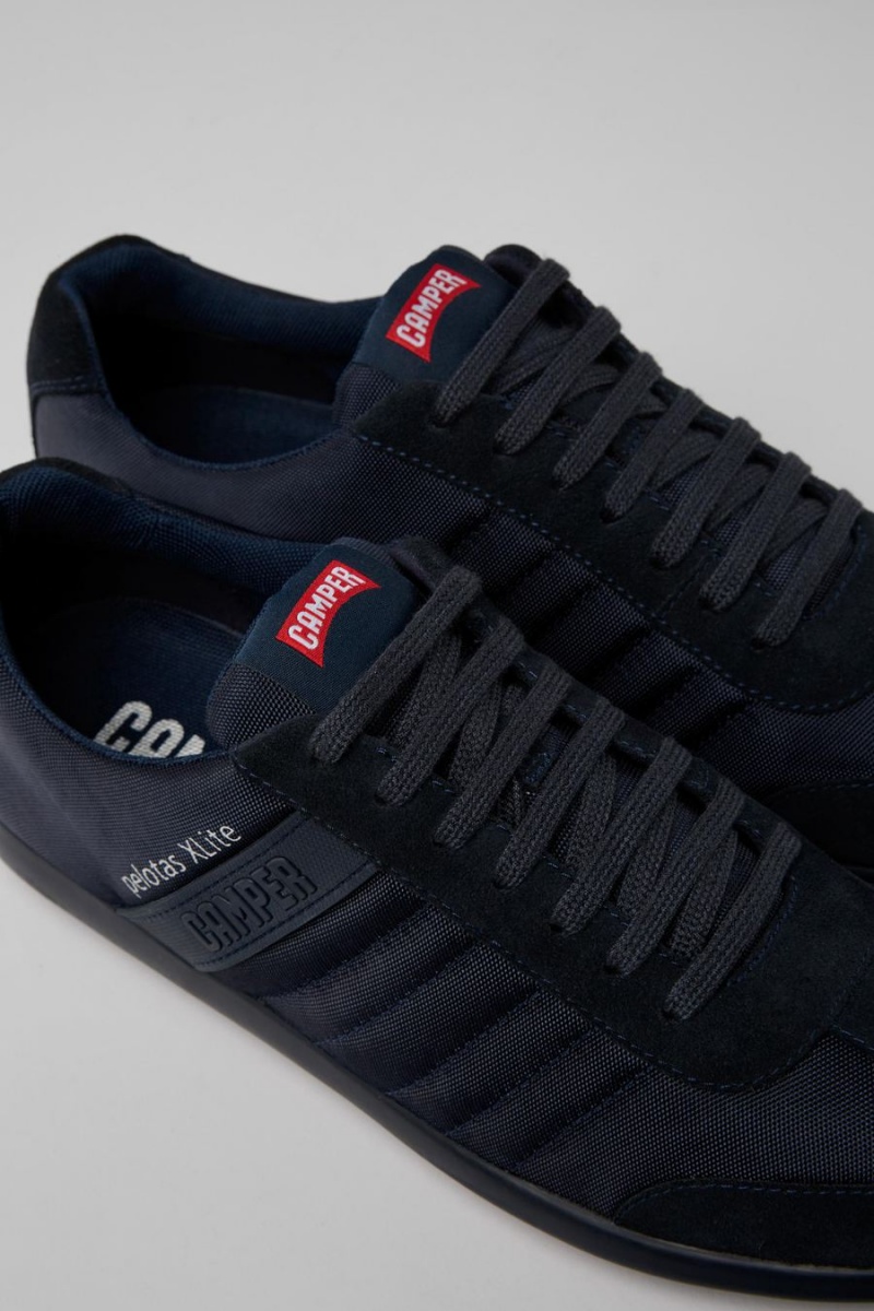 Zapatillas Camper Pelotas Xlite Textil Nubuck Hombre Azul Marino | DFTAH-2634