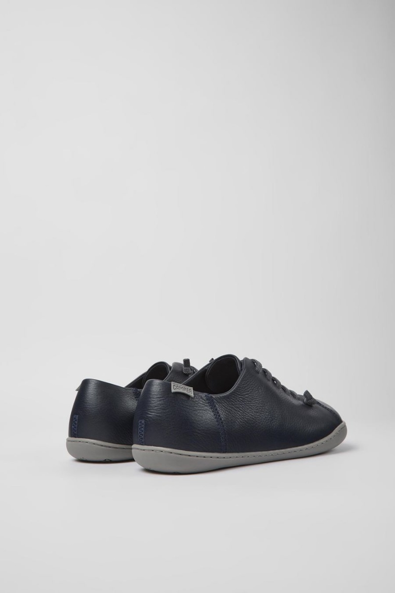 Zapatillas Camper Peu Cuero Hombre Azules | KOHIQ-5783